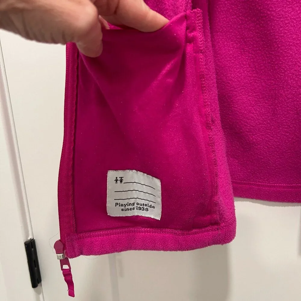 COLUMBIA full-zip pink magenta fleece jacket (girl's XL/18-20)
